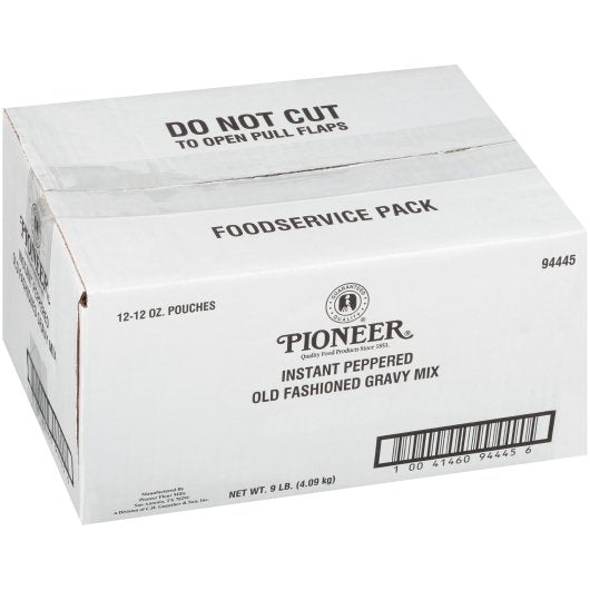 Pioneer Instant Peppered Old Fashioned Gravy Mix, 12 x 12 oz Case - DOT product image 4