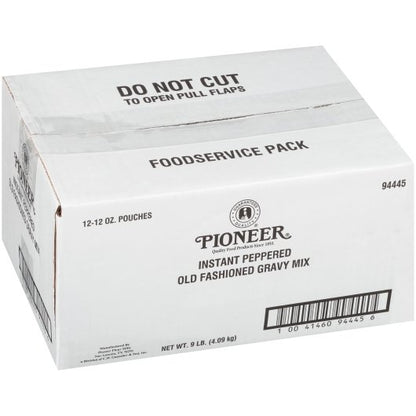 Pioneer Instant Peppered Old Fashioned Gravy Mix, 12 x 12 oz Case - DOT product image 4