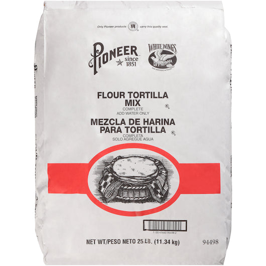 White Wings FLOUR TORTILLA MIX, 1 x 25 lb Case - DOT product image 3