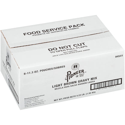 Pioneer Light Brown Gravy Mix, 6 x 11.3 oz Case - DOT product image 3