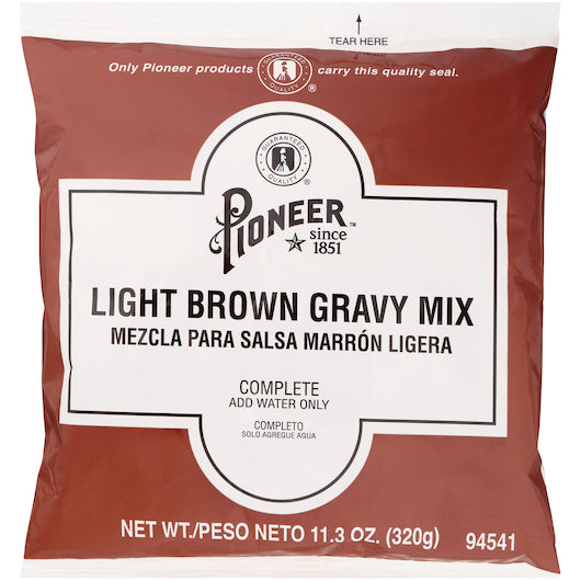 Pioneer Light Brown Gravy Mix, 6 x 11.3 oz Case - DOT product image 2