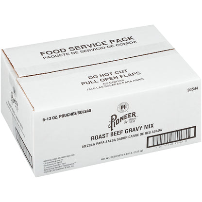 Pioneer Roast Beef Flavored Gravy Mix, 6 x 13 oz Case - DOT product image 6