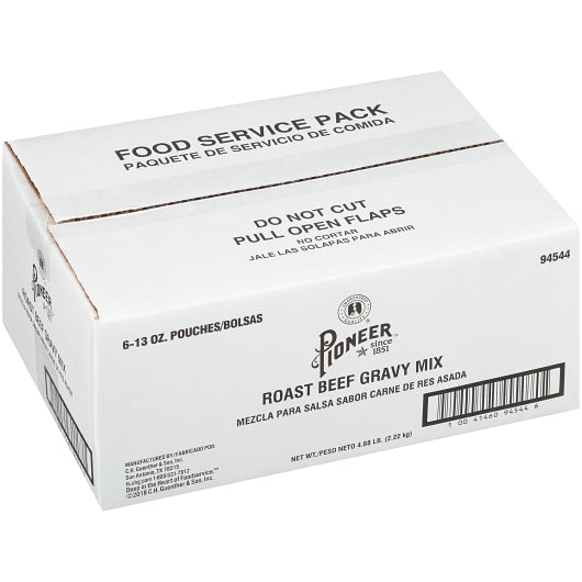 Pioneer Roast Beef Flavored Gravy Mix, 6 x 13 oz Case - DOT product image 7