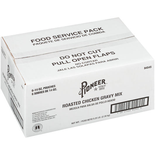 Pioneer Roasted Chicken Gravy Mix, 6 x 14 oz Case - DOT product image 6