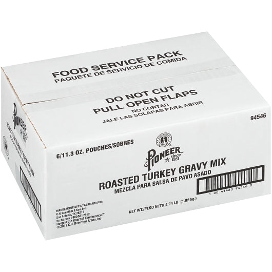 Pioneer Roasted Turkey Gravy Mix, 6 x 11.3 oz Case - DOT product image 7