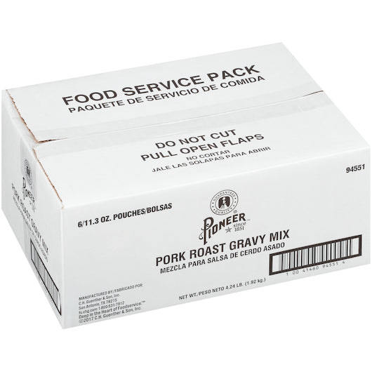 Pioneer Pork Roast Gravy Mix, 6 x 11.3 oz Case - DOT product image 3