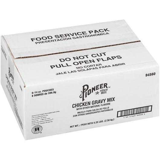 Pioneer Chicken Gravy Mix, 6 x 14 oz Case - DOT product image 7