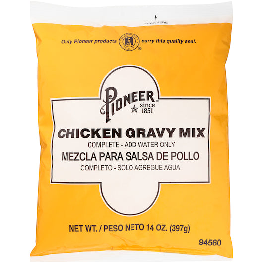 Pioneer Chicken Gravy Mix, 6 x 14 oz Case - Condiments & Sauces