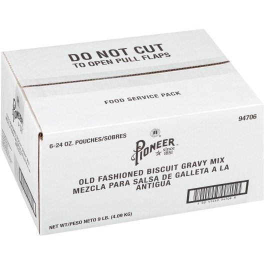 Pioneer Old Fashioned Biscuit Gravy Mix, 6 x 24 oz Case - DOT product image 4