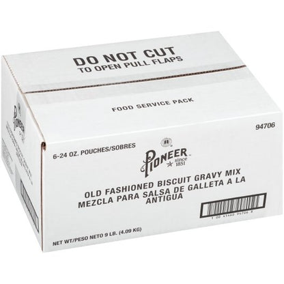 Pioneer Old Fashioned Biscuit Gravy Mix, 6 x 24 oz Case - DOT product image 4