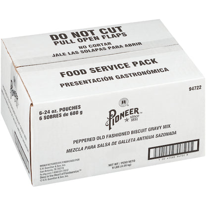 Pioneer Old Fashioned Peppered Gravy Mix Biscuit Mix, 6 x 24 oz Case - DOT product image 3