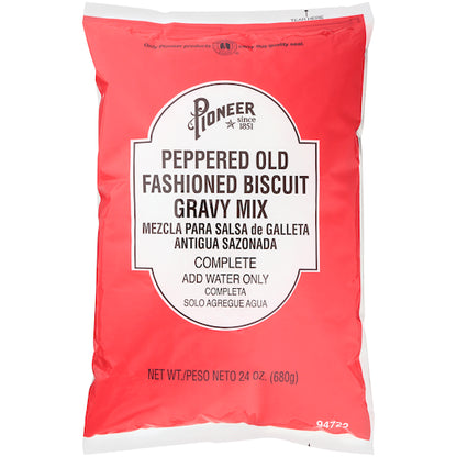Pioneer Old Fashioned Peppered Gravy Mix Biscuit Mix, 6 x 24 oz Case - DOT product image 2