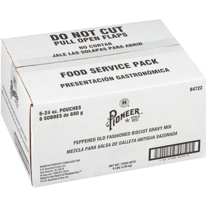 Pioneer Old Fashioned Peppered Gravy Mix Biscuit Mix, 6 x 24 oz Case - DOT product image 4