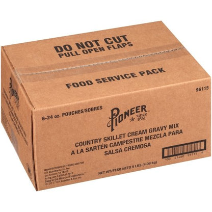 Pioneer Country Skillet Cream Gravy Mix, 6 x 24 oz Case - DOT product image 4