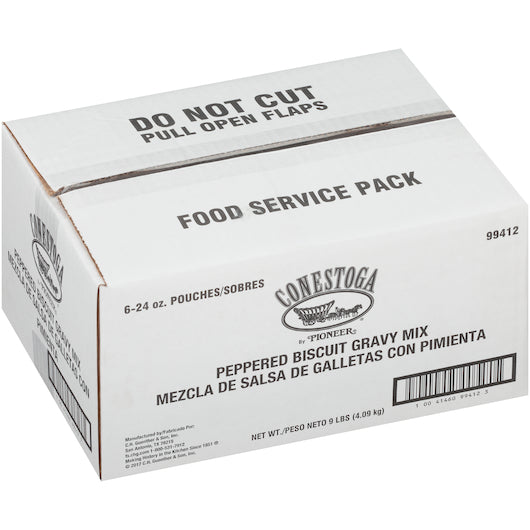 Conestoga Peppered Biscuit Gravy Mix, 6 x 24 oz Case - DOT product image 6