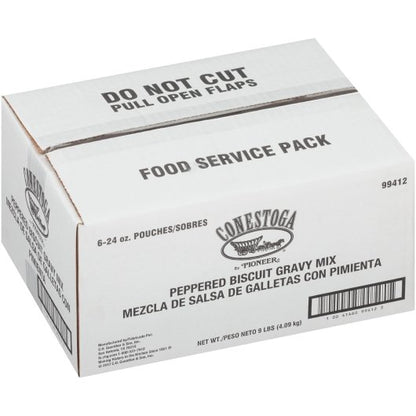 Conestoga Peppered Biscuit Gravy Mix, 6 x 24 oz Case - DOT product image 7