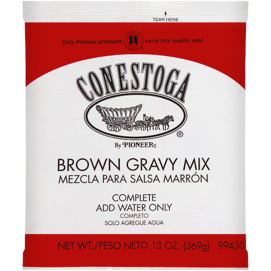 Conestoga Brown Gravy Mix, 6 x 13 oz Case - Condiments & Sauces