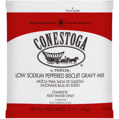 Conestoga Instant Low Sodium Peppered Mix, 12 x 12 oz Case - Condiments & Sauces