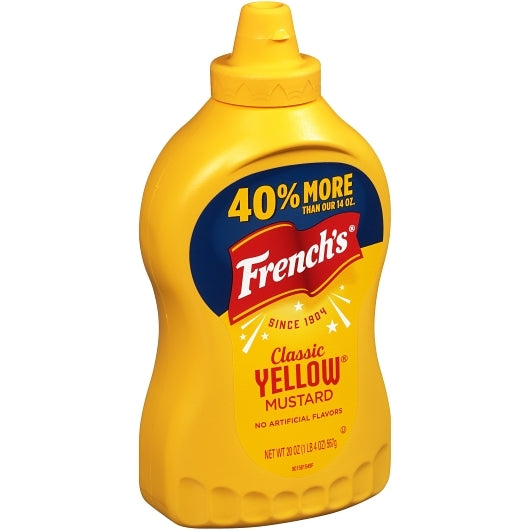 French's Classic Yellow Mustard Bottle, 12 x 20 oz Case - DOT product image 5