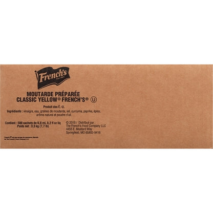 French's Yellow Mustard Single Serve, 500 x 7 GR Case - DOT product image 6