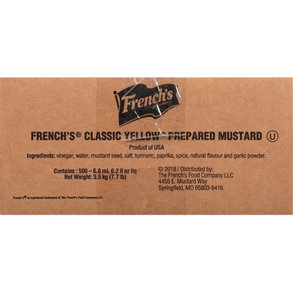 French's Yellow Mustard Single Serve, 500 x 7 GR Case - DOT product image 5