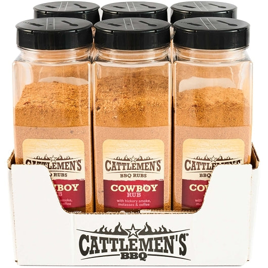 Cattlemans Cattleman Cowboy Rub, 6 x 27.25 oz Case - GS1 open-case image