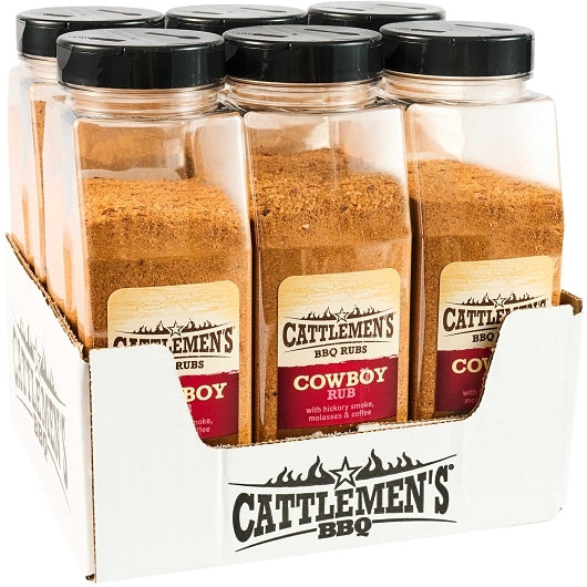 Cattlemans Cattleman Cowboy Rub, 6 x 27.25 oz Case - GS1 open-case image