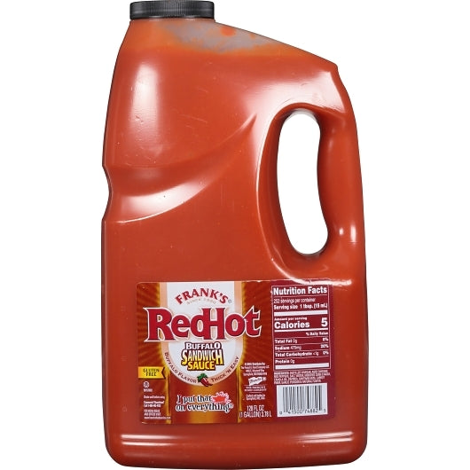 Frank's Red Hot Buffalo Sandwich Hot Sauce Bulk, 2 x 1 GA Case - DOT product image 8