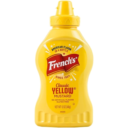 Mustard Frenchs Yellow Squeeze Mustard Bottle, 12 x 12 oz Case - DOT product image 8