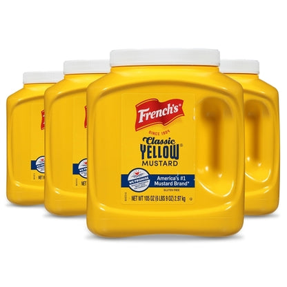 Frenchs Yellow Mustard Kosher Yellow Mustard Bulk, 4 x 105 oz Case - DOT product image 7