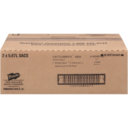 Cattlemen's Memphis Sweet Bbq Sauce Bulk, 2 x 1.5 GA Case - DOT product image 2