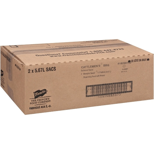 Cattlemen's Memphis Sweet Bbq Sauce Bulk, 2 x 1.5 GA Case - DOT product image 4