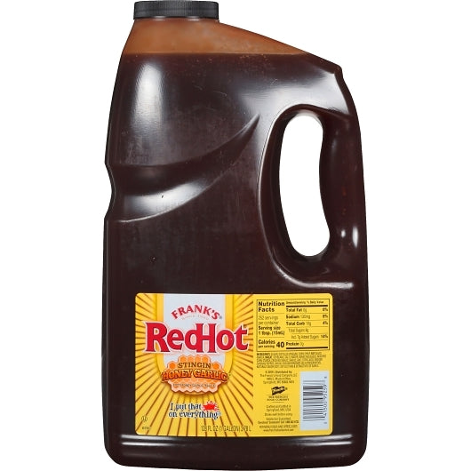 Frank'S Red Hot Stingin Honey Garlic Hot Sauce Bulk, 2 x 1 GA Case - DOT product image 7