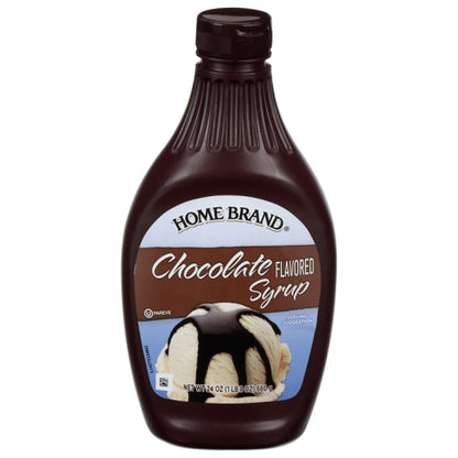 Home Brand Chocolate SYRUP, 12 x 24 oz Case - DOT product image 2