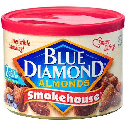 Blue Diamond Almond Smokehouse, 12 x 6 oz Case - Nuts & Seeds