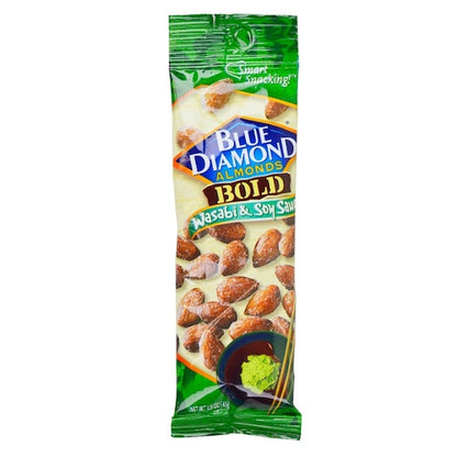 Blue Diamond Almonds Wasabi Soy Bold Almonds, 12 x 12 x 1.5 oz Case - Nuts & Seeds