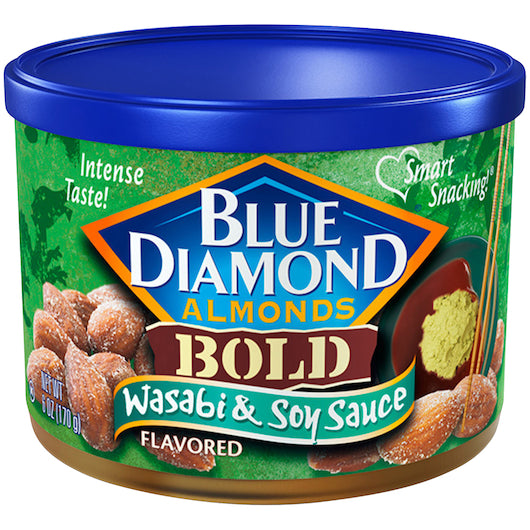 Blue Diamond Bold Wasabi & Soy Sauce, 12 x 6 oz Case - Condiments & Sauces