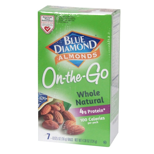 Blue Diamond Whole Natural, 6 x 4.38 oz Case - Nuts & Seeds