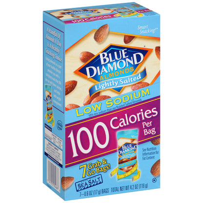 Blue Diamond Roast Lightly Salted 100 Calorie Pack, 6 x 4.2 oz Case - Alternate product angle or state