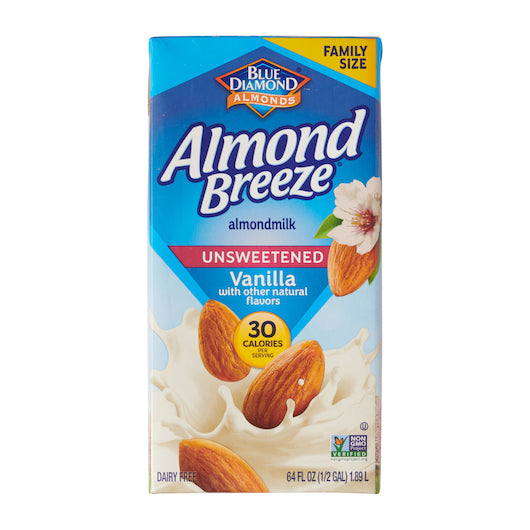 Almond Breeze Unsweetened Vanilla Almond Milk, 8 x 64 oz Case - DOT product image 2