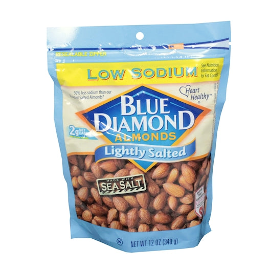 Blue Diamond Lightly Salted, 6 x 12 oz Case - Nuts & Seeds