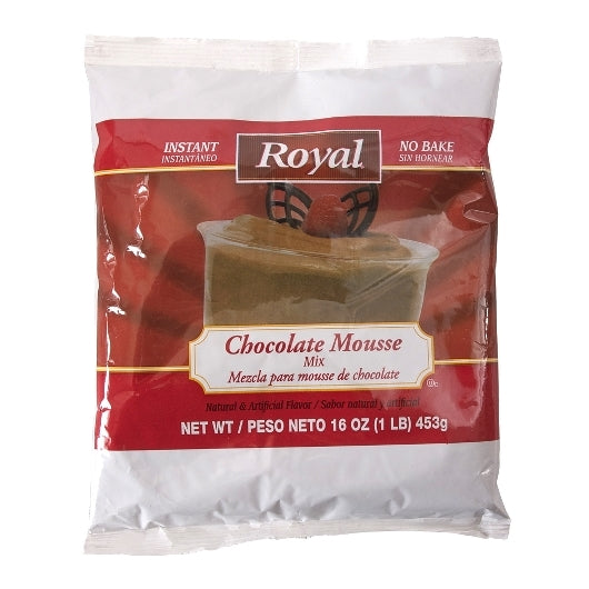 Royal Chocolate Mousse Mix, 6 x 16 oz Case - Bakery & Desserts