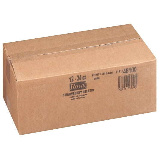 Royal Strawberry Flavored Gelatin Mix, 12 x 24 oz Case - DOT product image 7