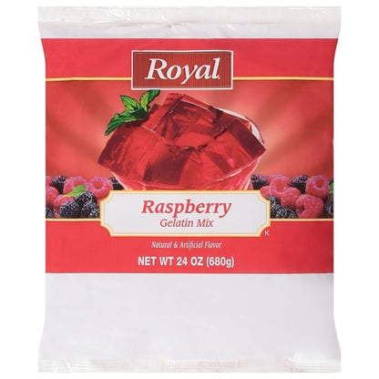 Royal Raspberry Flavored Gelatin Mix, 12 x 24 oz Case - DOT product image 2