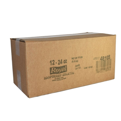 Royal Raspberry Flavored Gelatin Mix, 12 x 24 oz Case - DOT product image 6