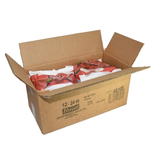 Royal Raspberry Flavored Gelatin Mix, 12 x 24 oz Case - DOT product image 7