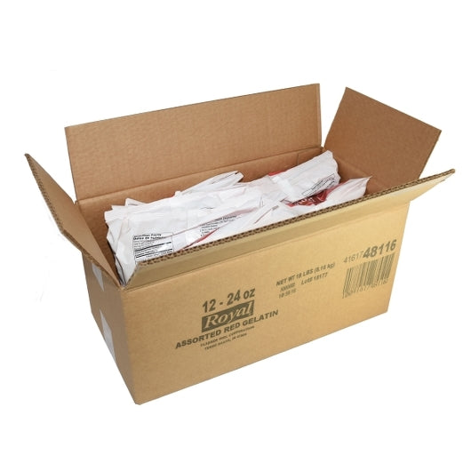 Royal Assorted Reds Gelatin Mix, 12 x 24 oz Case - DOT product image 8