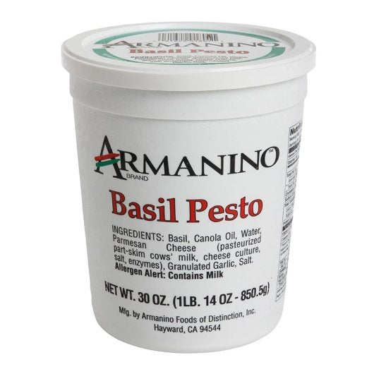 Armanino Basil Pesto Sauce, 3 x 30 oz Case - Condiments & Sauces