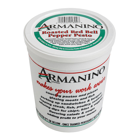 Armanino Gluten Free Roasted Red Bell Pepper Pesto, 3 x 30 oz Case - DOT product image 2