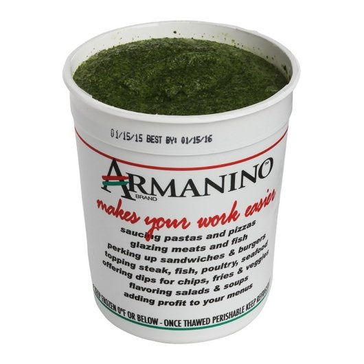 Armanino Frozen Cilantro Pesto Sauce, 3 x 30 oz Case - Condiments & Sauces